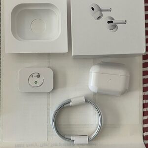 White AirPods Pro 2Headset with Charging Case